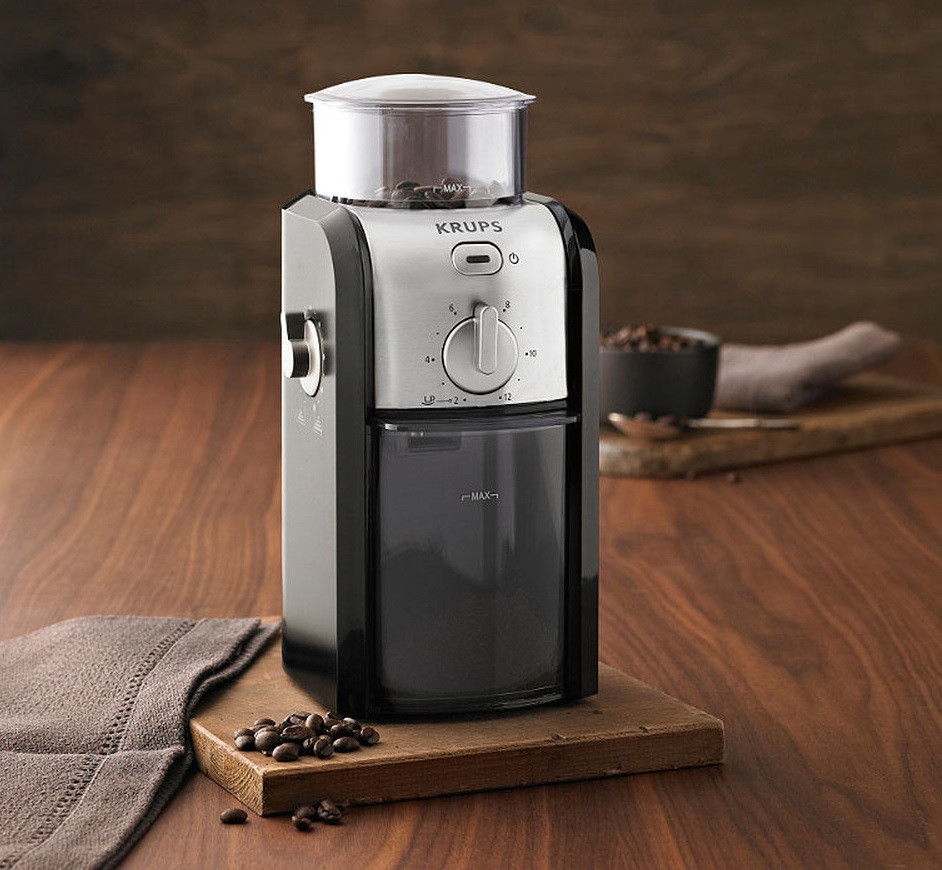 Krups Expert Electric Stainless Steel Burr Coffee Grinder Grinding Mill ...